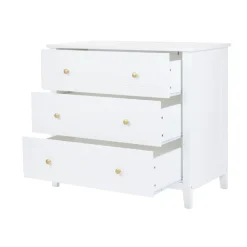 Commode Charlie 3 tiroirs blanche
