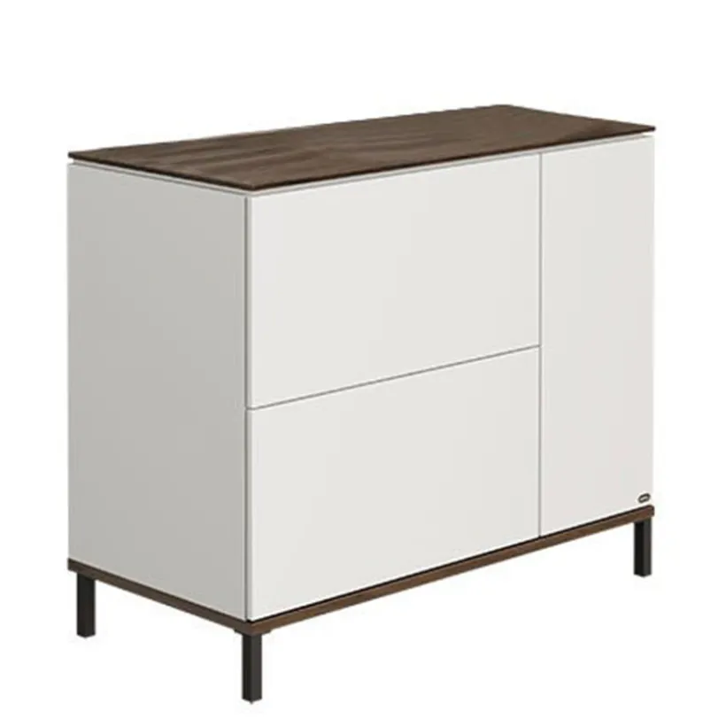 Commode à langer Lovely Aliv off white/dark walnut