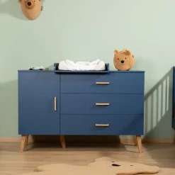 Commode + plan à langer Bold Bleu