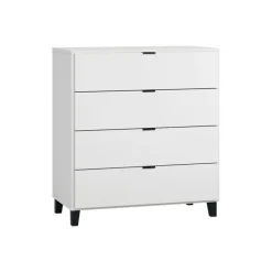 Commode Simple - Blanc / Noir