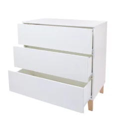 Commode 3 tiroirs blanche Noah 2.0
