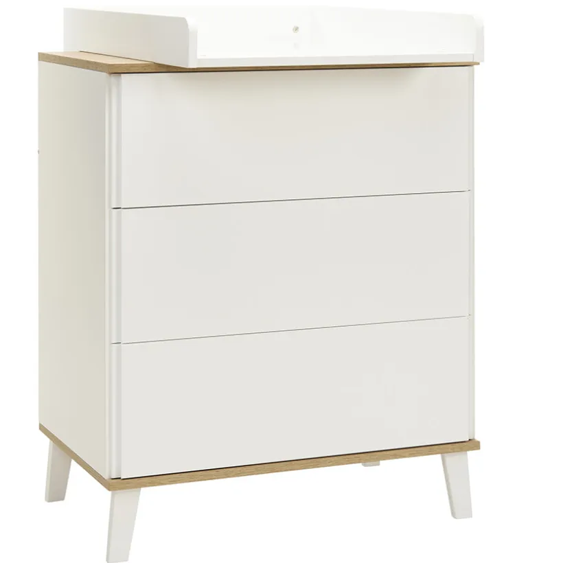 Commode 3 tiroirs en bois Noah