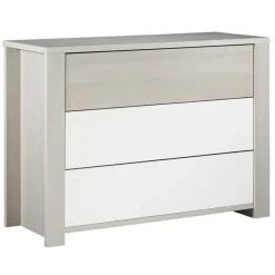 Commode 3 tiroirs New Opale sans motif