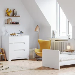 Commode à 3 tiroirs Ova blanc