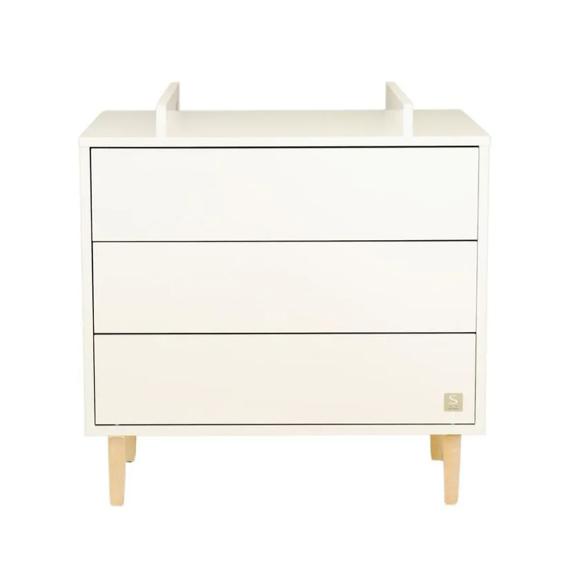 Commode 3 tiroirs Paloma blanc