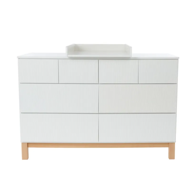 Commode XXL 8 tiroirs Mae - Blanche