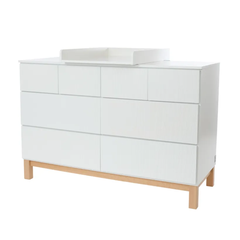 Commode XXL 8 tiroirs Mae - Blanche