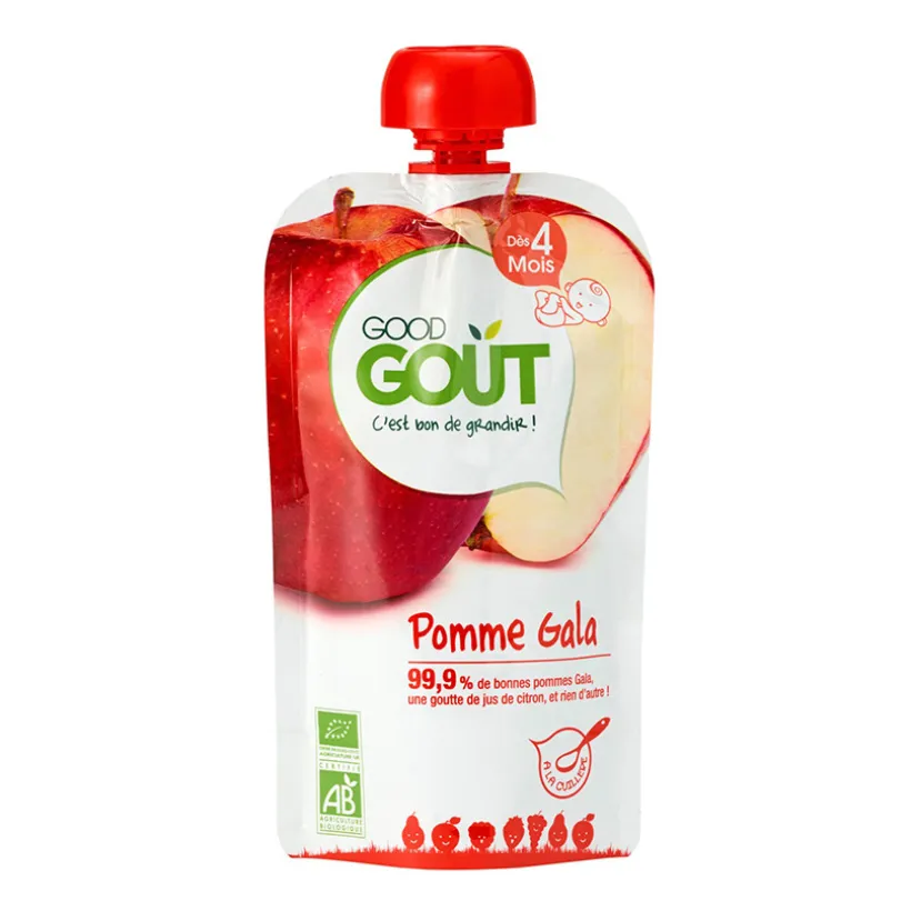 Compote pommes Gala bio - 120g