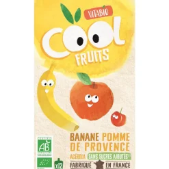 Cool Fruits Banane et Pomme 12x90g