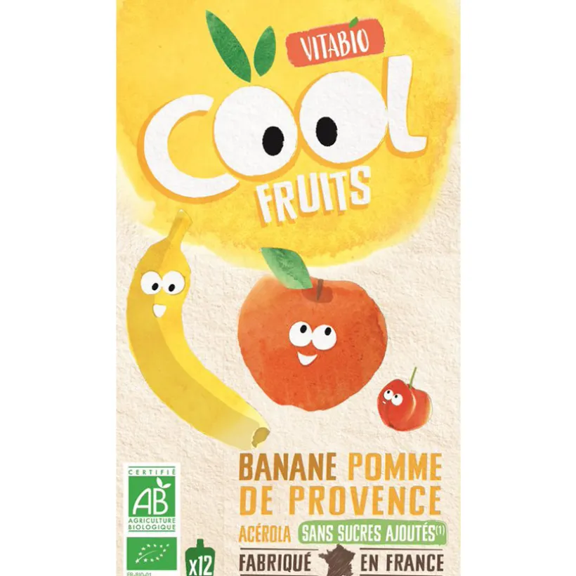 Cool Fruits Banane et Pomme 12x90g