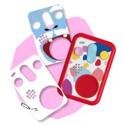 Coque en silicone Patapum pour Faba+ rouge