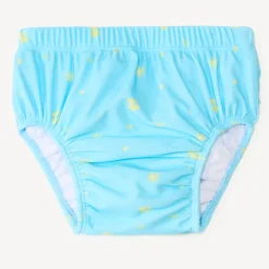 Couche-culotte de bain imprimé coquillages avec volants pour bébé fille