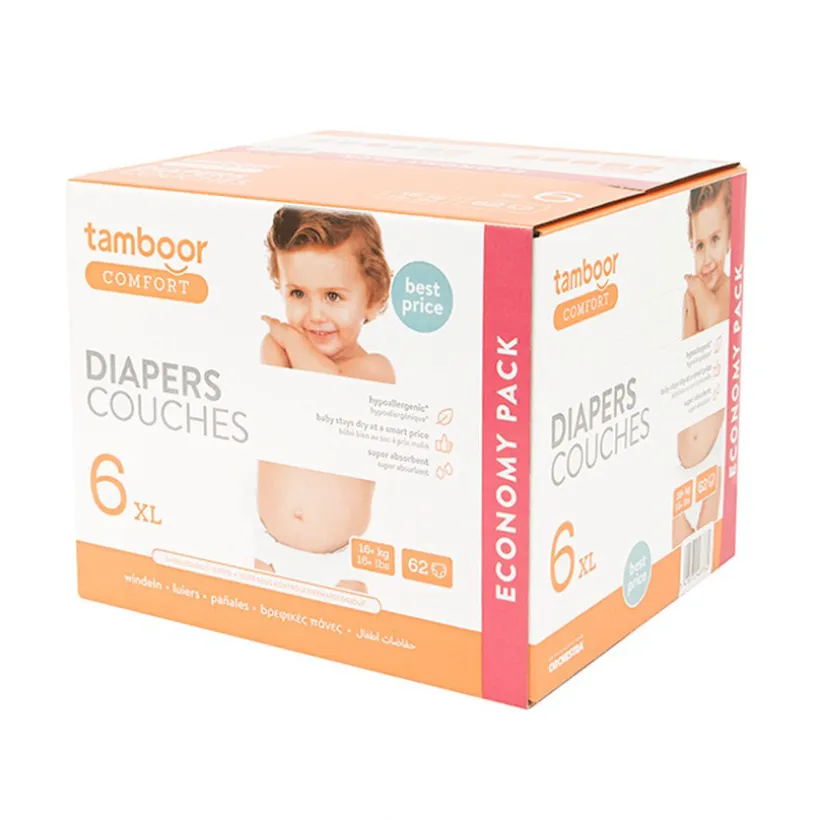 Couche hypoallergénique Comfort taille 6 - x62