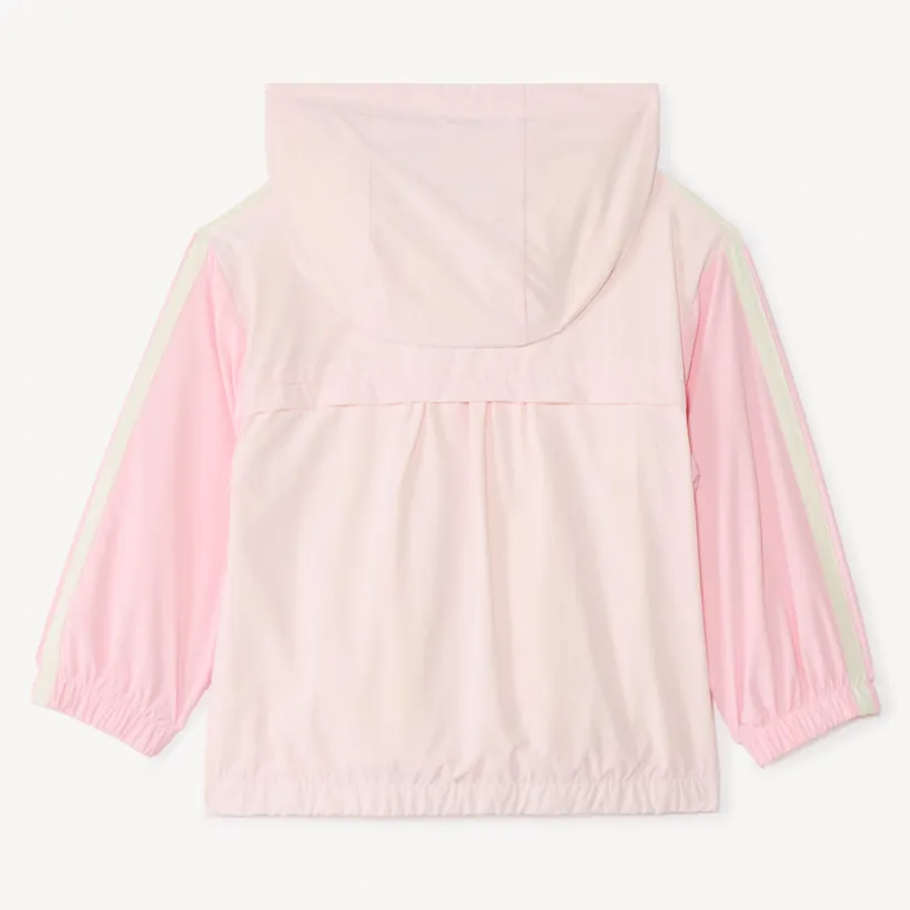 Coupe-vent à capuche effet color block pour bébé fille