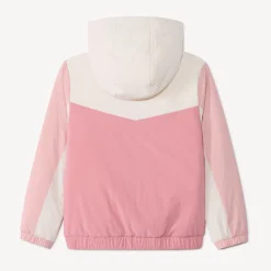 Coupe-vent doublé effet color block pour fille