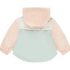 Coupe-vent effet colorblock avec capuche pour bébé fille