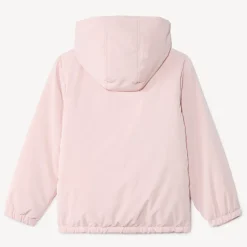 Coupe-vent en ripstop uni doublé sherpa pour fille