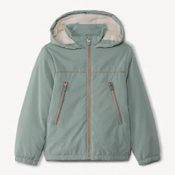 Coupe-vent en ripstop uni doublé sherpa pour fille