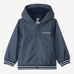 Coupe-vent en toile à capuche pour garçon