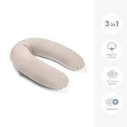 Coussin d'aillaitement Buddy Corduroy Sand