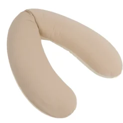 Coussin d'allaitement en microbilles bicolore