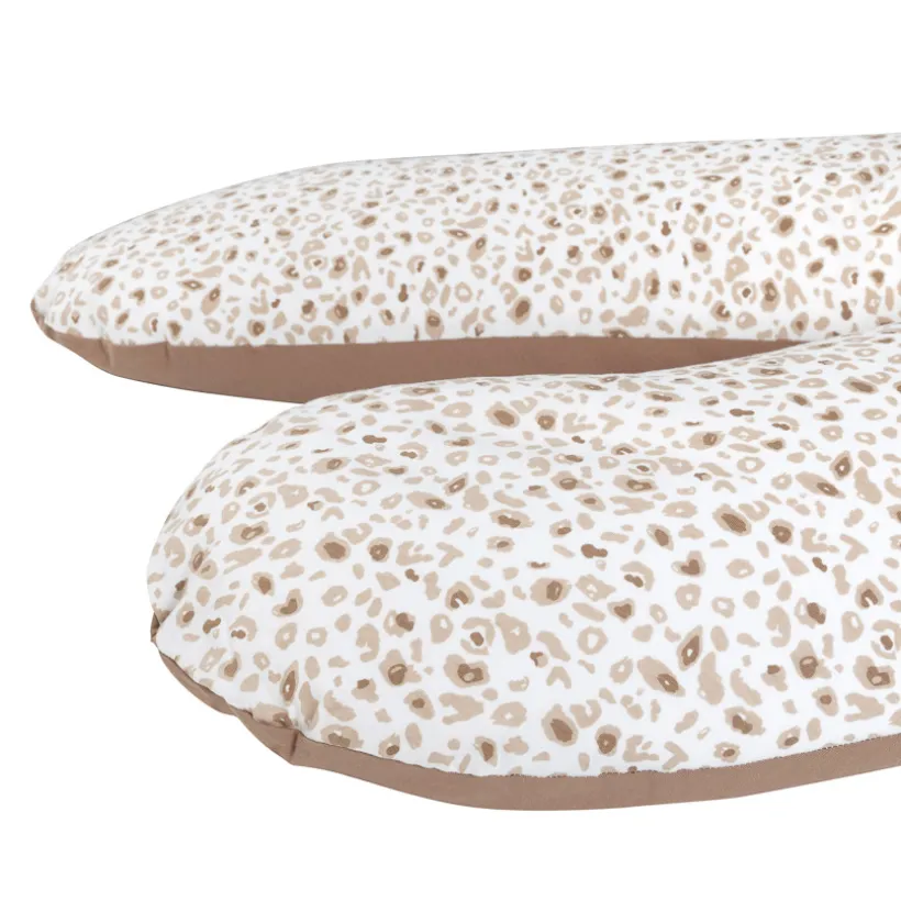 Coussin d'allaitement en microbilles 160cm imprimé Léopard