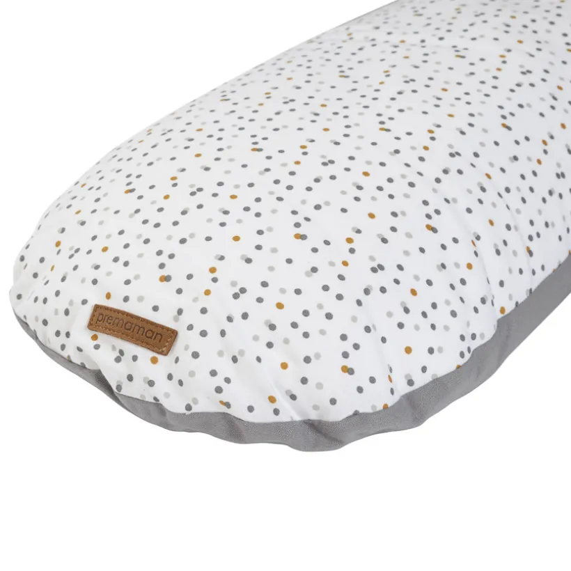 Coussin d'allaitement en microbilles 160cm imprimé Dots