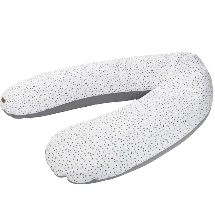 Coussin d'allaitement en microbilles 160cm imprimé Dots