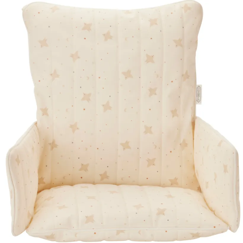 Coussin de chaise haute imperméable Douce Hirondelle écru