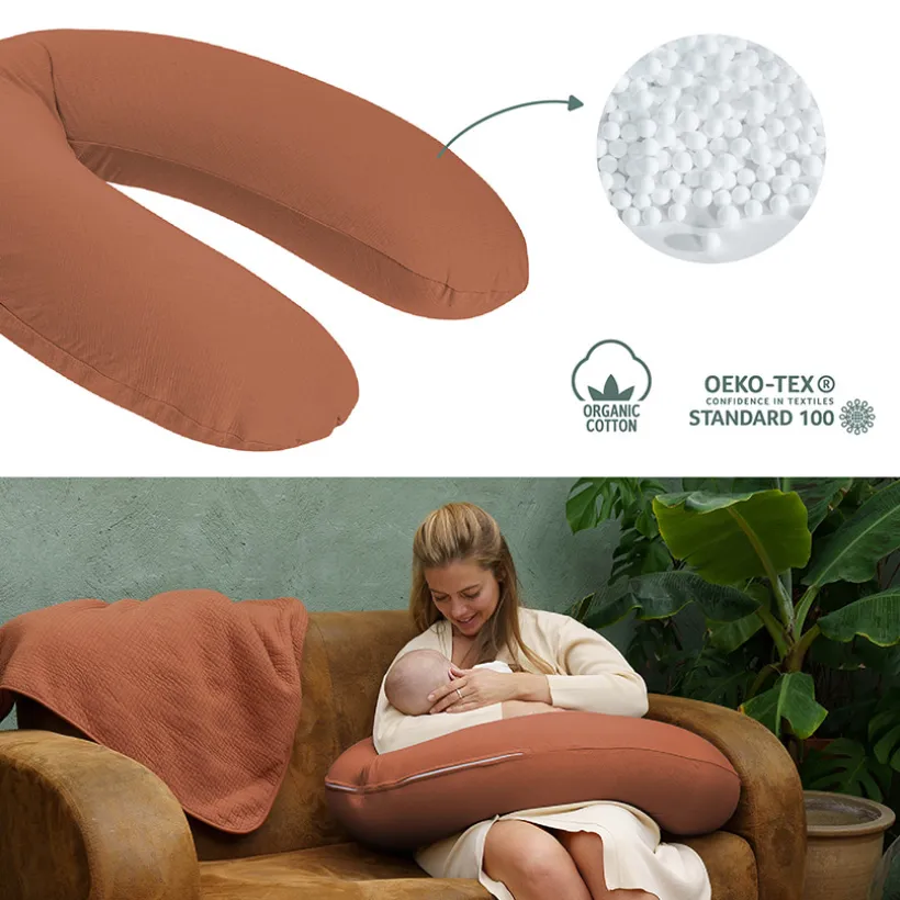 Coussin de maternité Doomoo Tetra - Terracotta