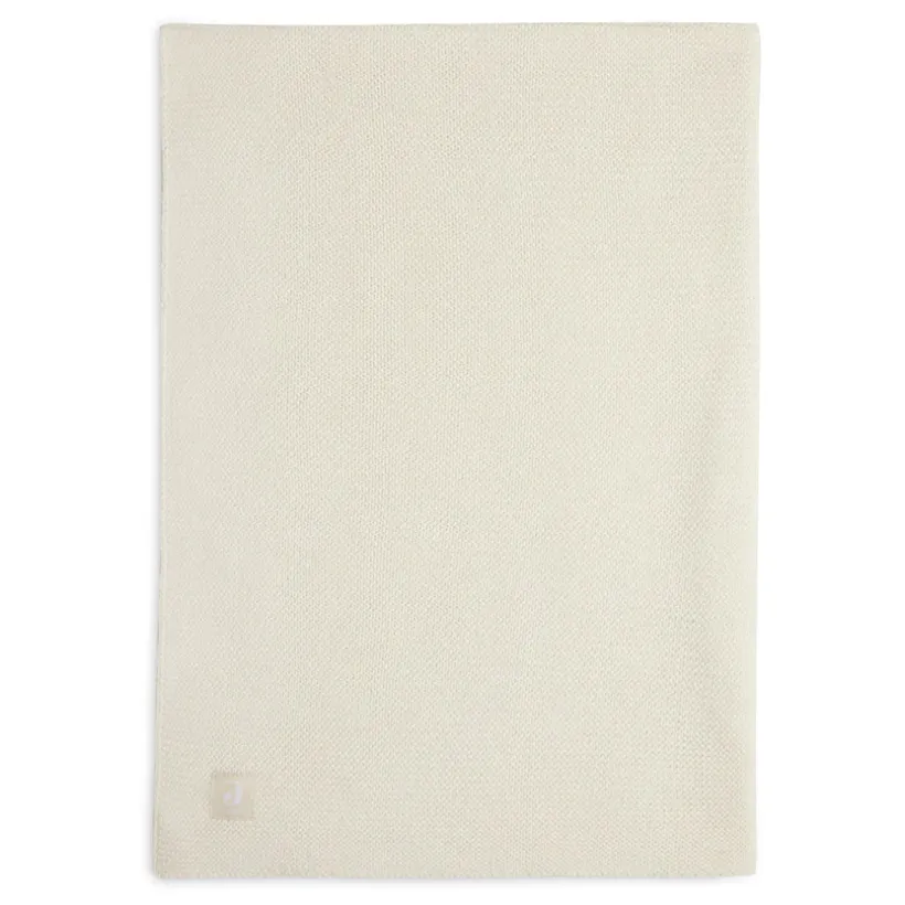 Couverture berceau Basic Knit Fleece 75x100cm - Ivory/Coral