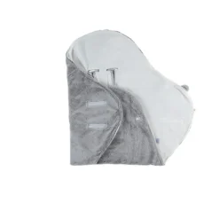 Couverture de promenade en fausse fourrure - Gris clair