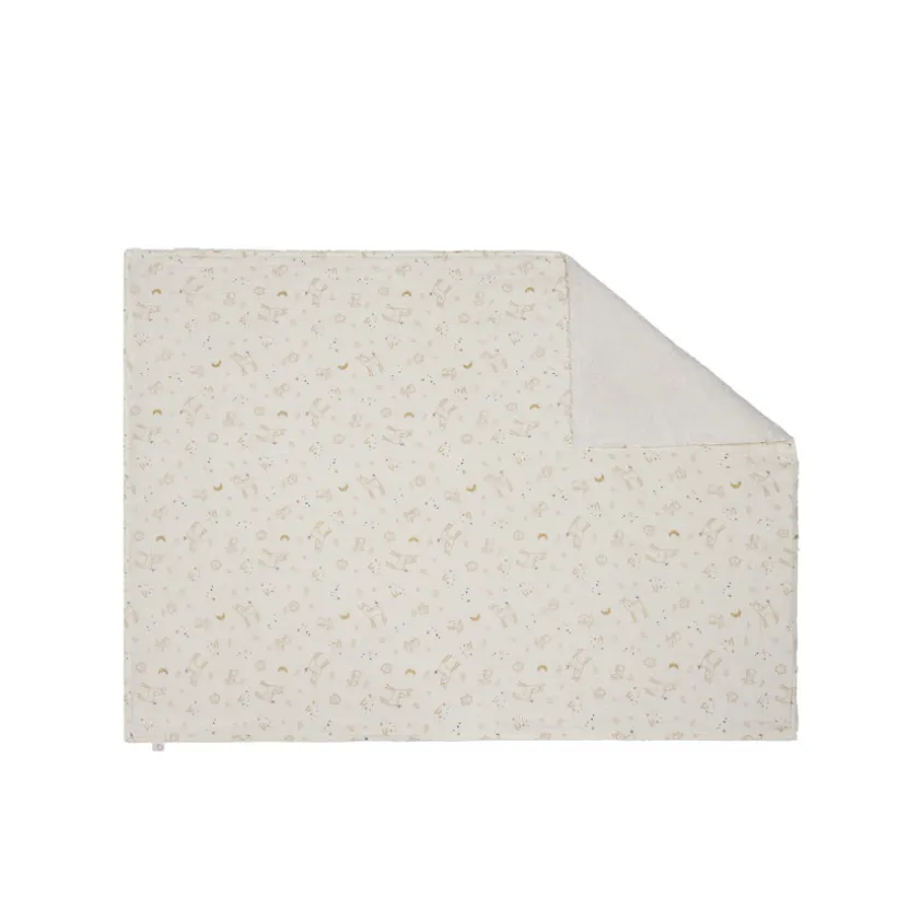 Couverture double face sherpa/gaze 80 x 110 cm Little Deer
