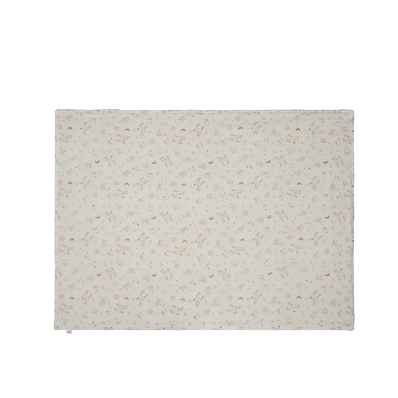 Couverture double face sherpa/gaze 80 x 110 cm Little Deer