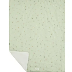 Couverture double face 70 x 100 cm Promenade Bucolique vert