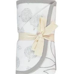 Couverture en jersey et ottoman 80x80 cm