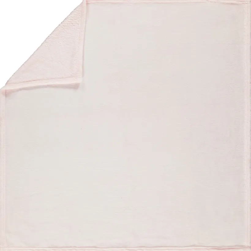 Couverture en sherpa unie 75 x 75 cm