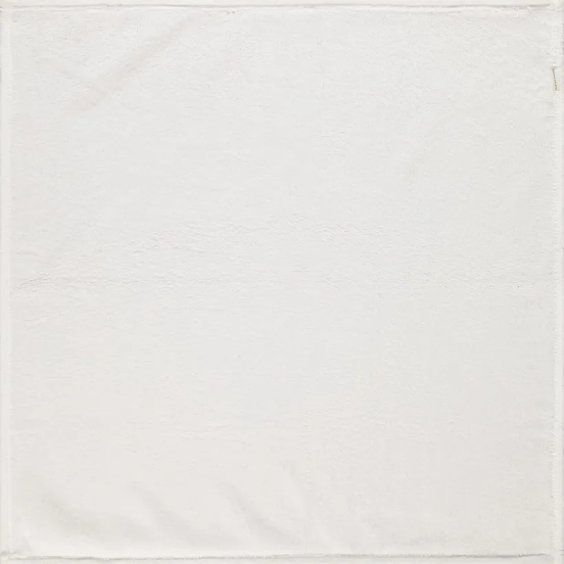 Couverture en sherpa unie 75 x 75 cm