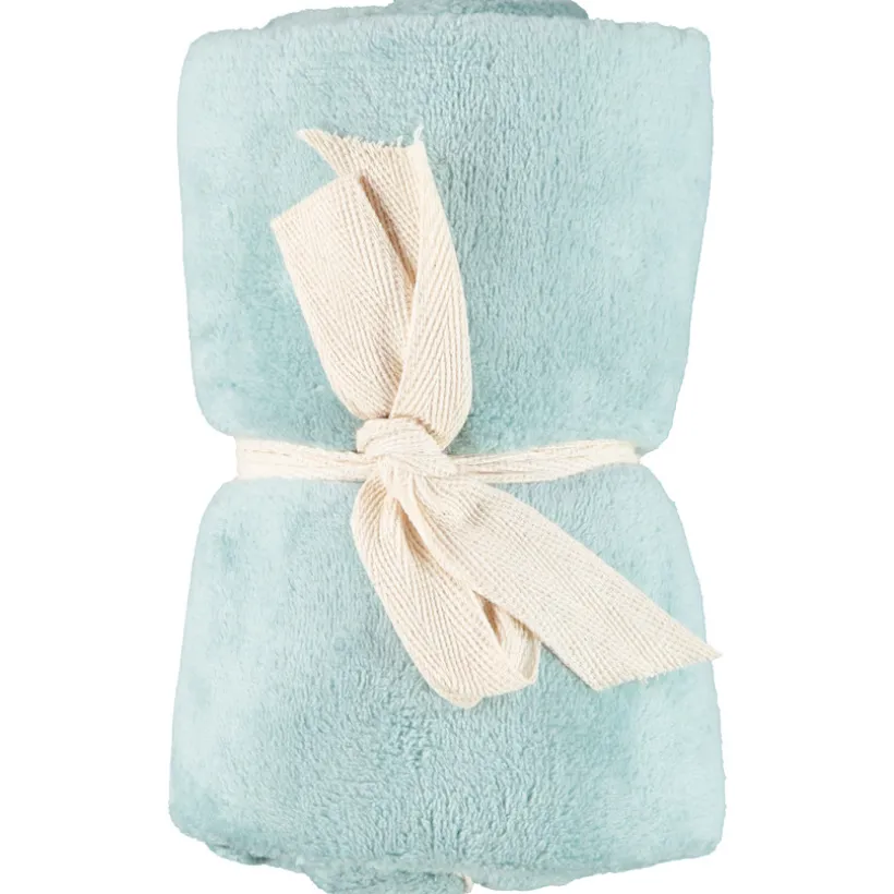 Couverture en sherpa unie 75 x 75 cm