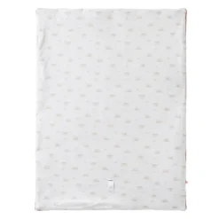Couverture en veloudoux Babou & Kendi 75 x 100 cm - Ecru