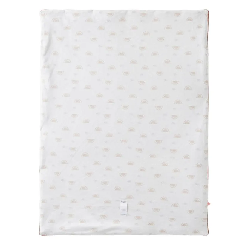 Couverture en veloudoux Babou & Kendi 75 x 100 cm - Ecru