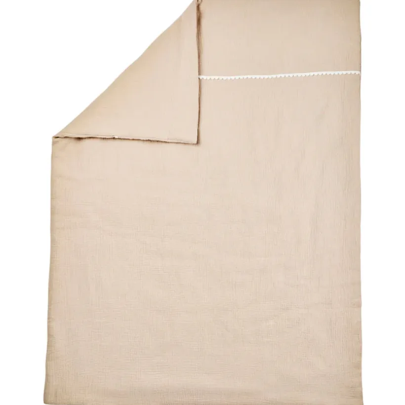 Couverture - gaze de coton - Fanfan - Sable - 100x135 cm