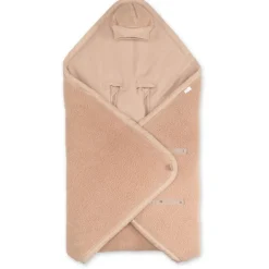 Couverture Nomade Biside auto 0+ Pady teddy + jersey - Natural - 0-12M