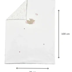 Couverture - velours - Fanfan - Blanc - 75x100 cm
