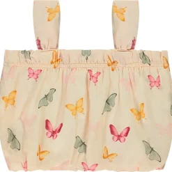 Crop top effet boule imprimé papillons pour fille
