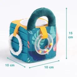 Cube d'éveil en tissu