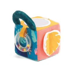 Cube d'éveil en tissu