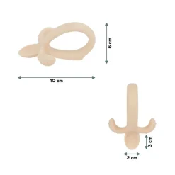 Cuillère et anneau de dentition beige