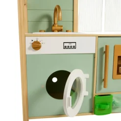 Cuisine tout équipée avec accessoires en bois