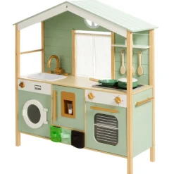 Cuisine tout équipée avec accessoires en bois